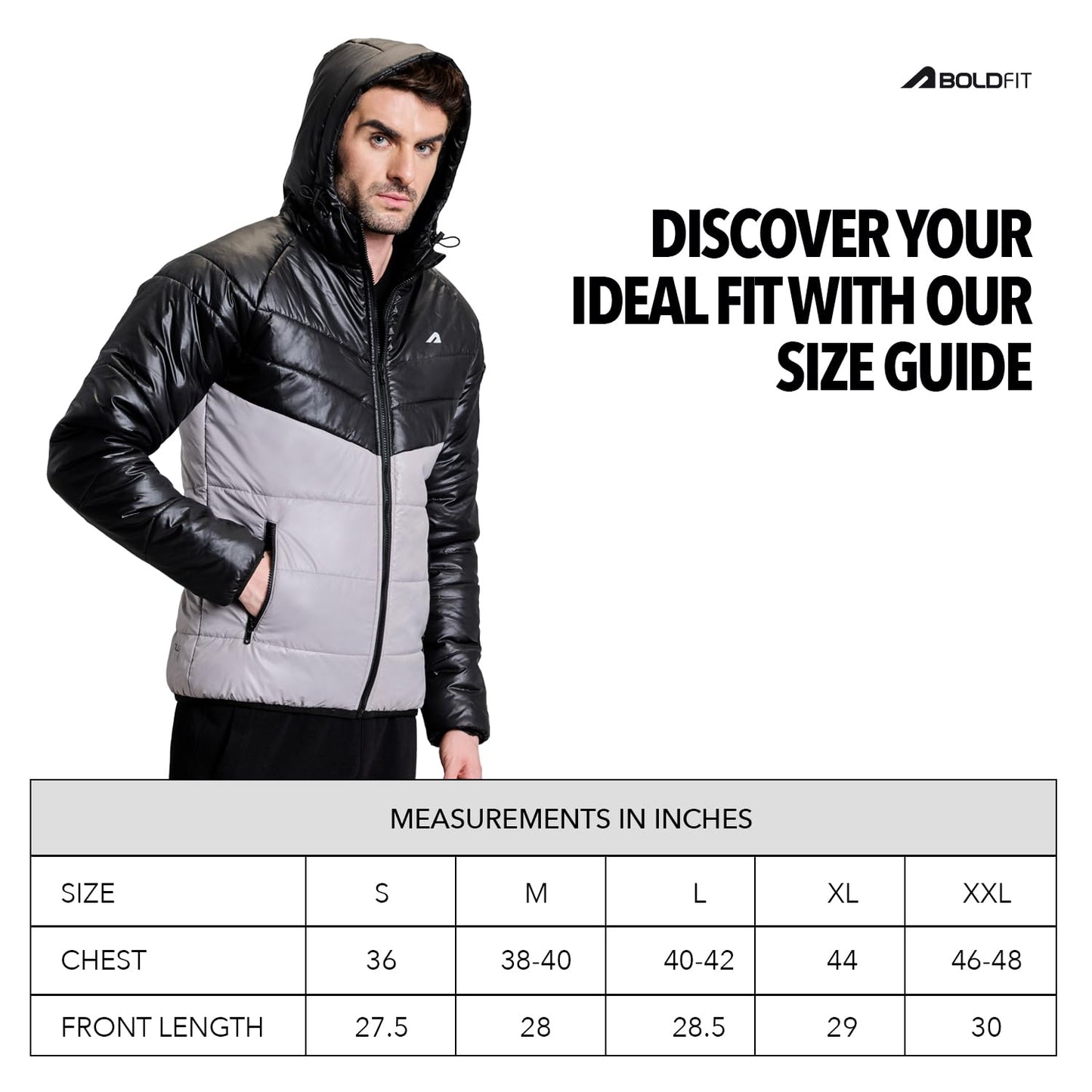 Boldfit Men's Polyester Standard Length Jacket (BFTBM4002SGreyBlackXXL_Grey-Black_2XL)